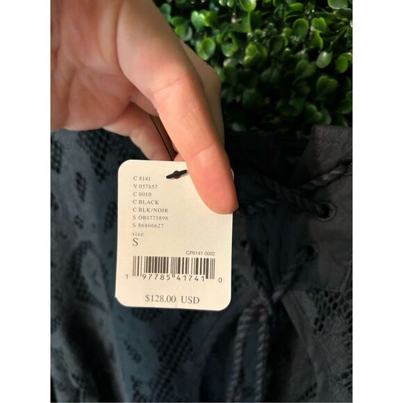 Free People Better With Time Bodysuit Black Size Small NWT - Picture 8 of 9